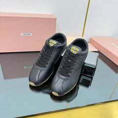 PLUME NAPPA SNEAKERS IN BLACK CALFSKIN