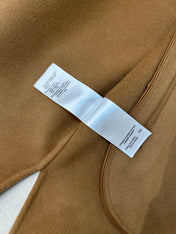 HERMES 25S LONG CASHMERE COAT WITH ROUND NECK 277