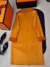 HERMES 25S REVERSIBLE LONG CASHMERE COAT 244