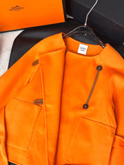 HERMES 25S SHORT CASHMERE COAT 241