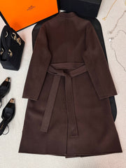 HERMES 25S REVERSIBLE LONG CASHMERE COAT 237