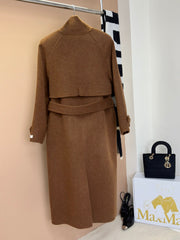 MAX MARA 25S TURTLENECK CASHMERE COAT 132