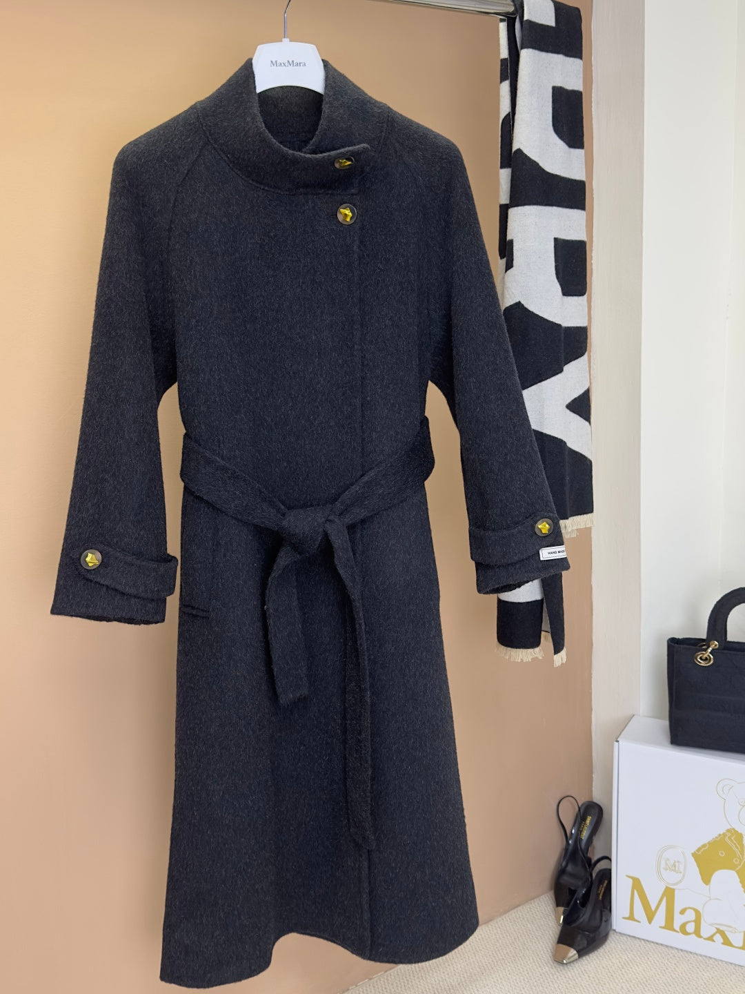 MAX MARA 25S TURTLENECK CASHMERE COAT 131