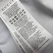 GG White Blue Cotton Jersey T-shirt With Print
