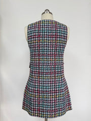CC 25 Plaid Dress Multicolor Cotton
