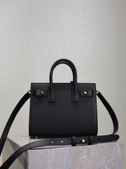 YSL 25S SAC DE JOUR 22 IN BLACK SUPPLE GRAINED CALFSKIN GOLD HARDWRE