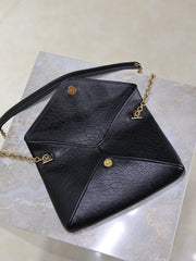 YSL 25S CALYPSO MINI 19 IN BLACK LAMBSKIN GOLD HARDWARE