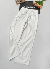 PRADA 25S DENIM WIDE-LEG PANTS 372