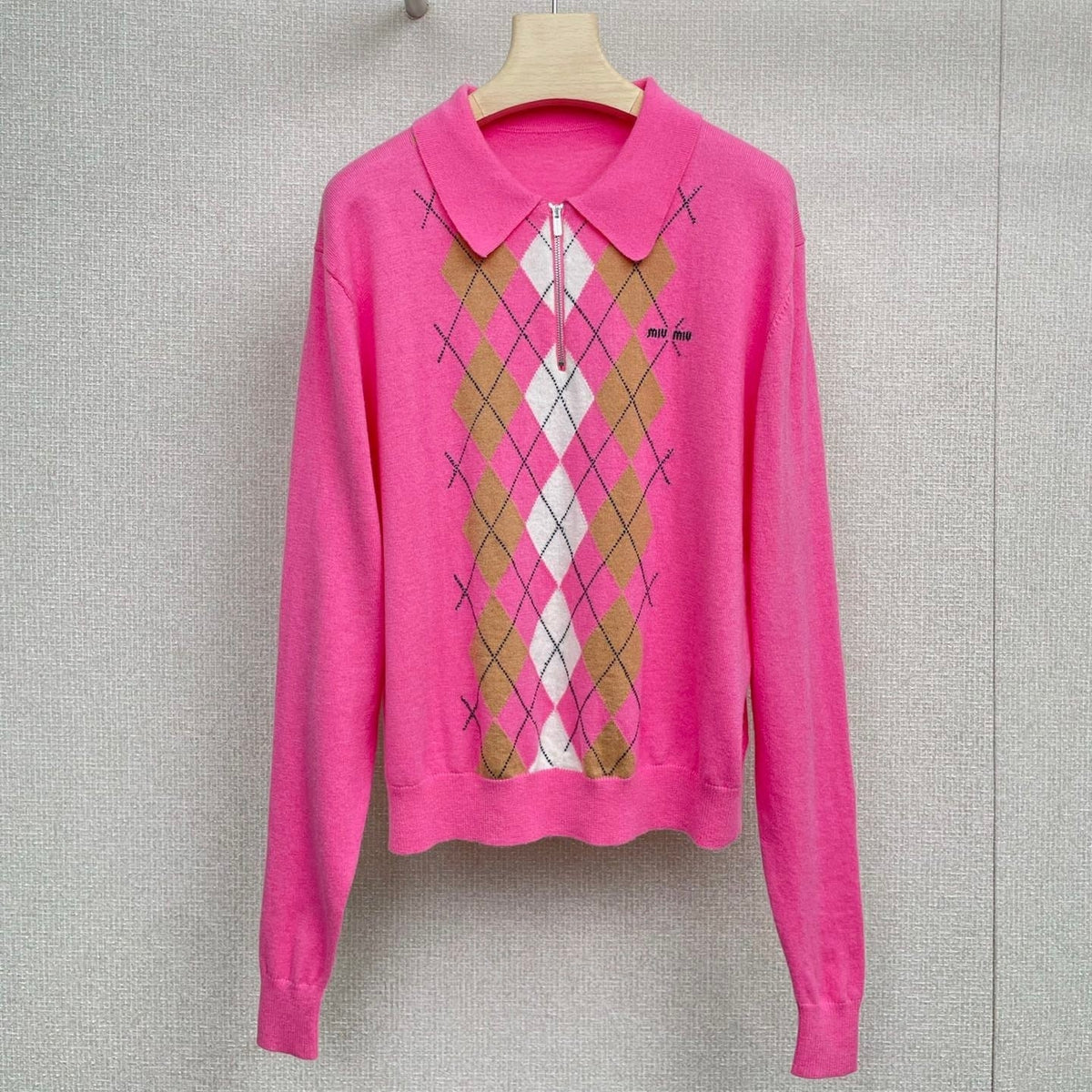 MIUMIU KNIT POLO SHIRT STYLE 63