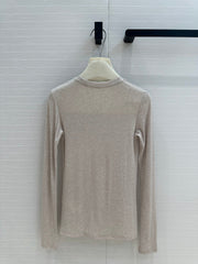 Loewe Long-sleeve T-shirt Gray Lyocell