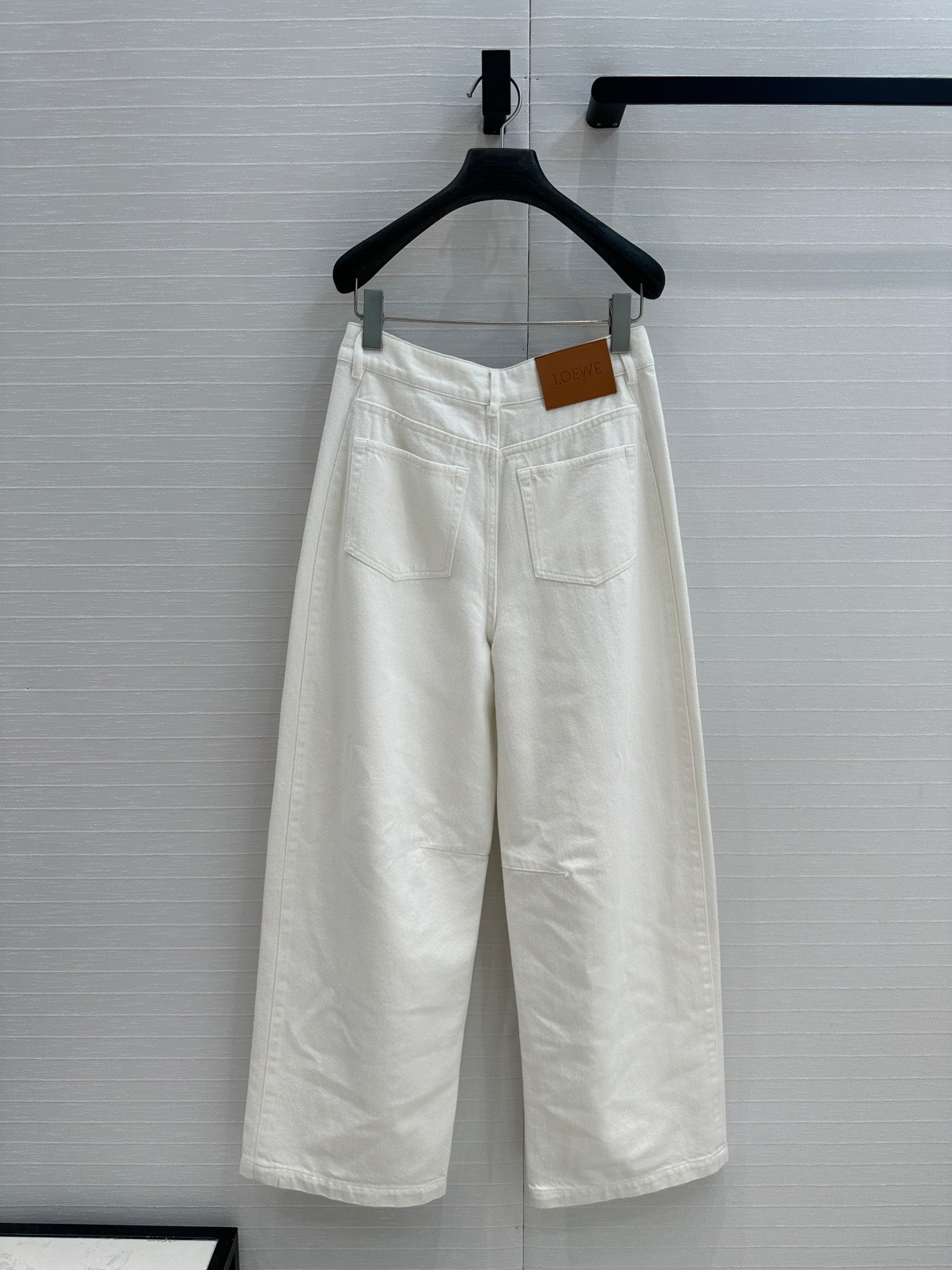 Loewe 25 Sickle Jeans White Denim Cotton