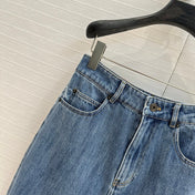 Loewe 25 Sickle Jeans Blue Denim Cotton