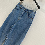 Loewe 25 Sickle Jeans Blue Denim Cotton