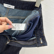 Loewe 25 Sickle Jeans Dark Blue Denim Cotton