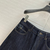 Loewe 25 Sickle Jeans Dark Blue Denim Cotton