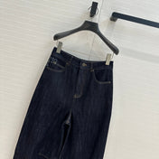Loewe 25 Sickle Jeans Dark Blue Denim Cotton