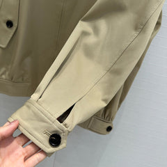 Gucci Jacket Khaki Polyester Fiber