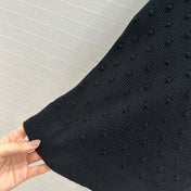 CC 25 Knitted Vest Black Cotton