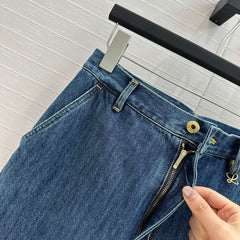 Loewe Straight Jeans Blue Cotton