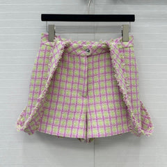 CC HIGH-WAISTED TWEED SHORTS 268288