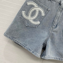 CC 25 Short Light Blue Denim Cotton