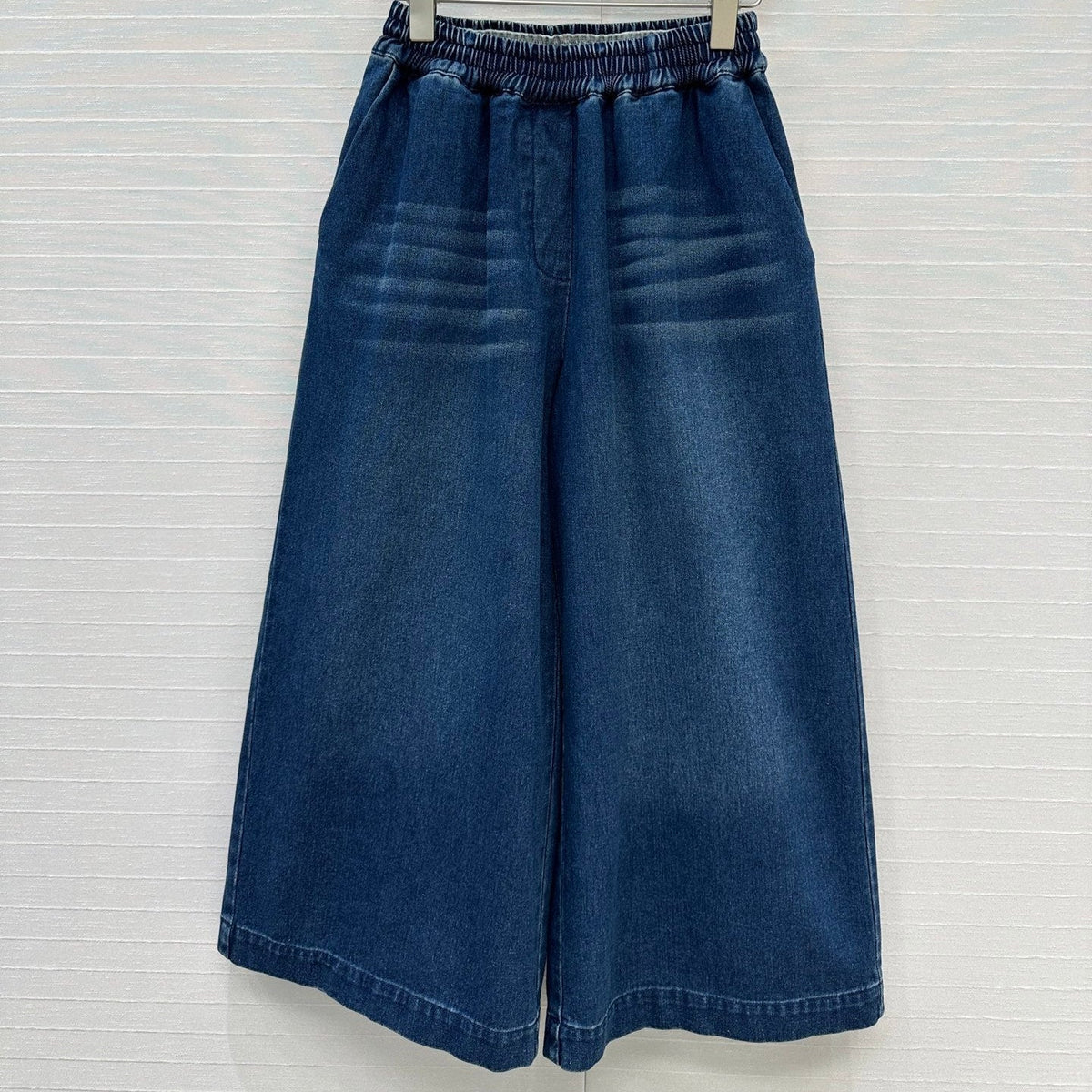 Loewe Wide-leg Pants Blue Cotton