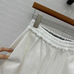 Loewe Wide-leg Pants White Cotton