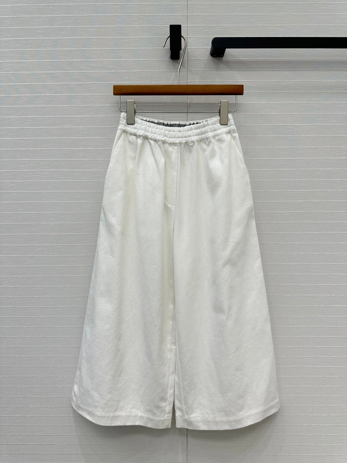 Loewe Wide-leg Pants White Cotton