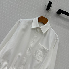 Loewe Shirt Jacket White Cotton