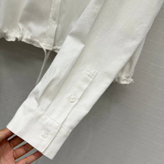 Loewe Shirt Jacket White Cotton