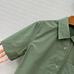 Loewe Short-sleeved Shirt Green Cotton