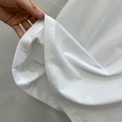 LOEWE WHITE EMBROIDERED LOGO T-SHIRT