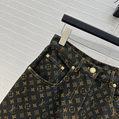 LV DENIM PANTS WITH LOGO 264395