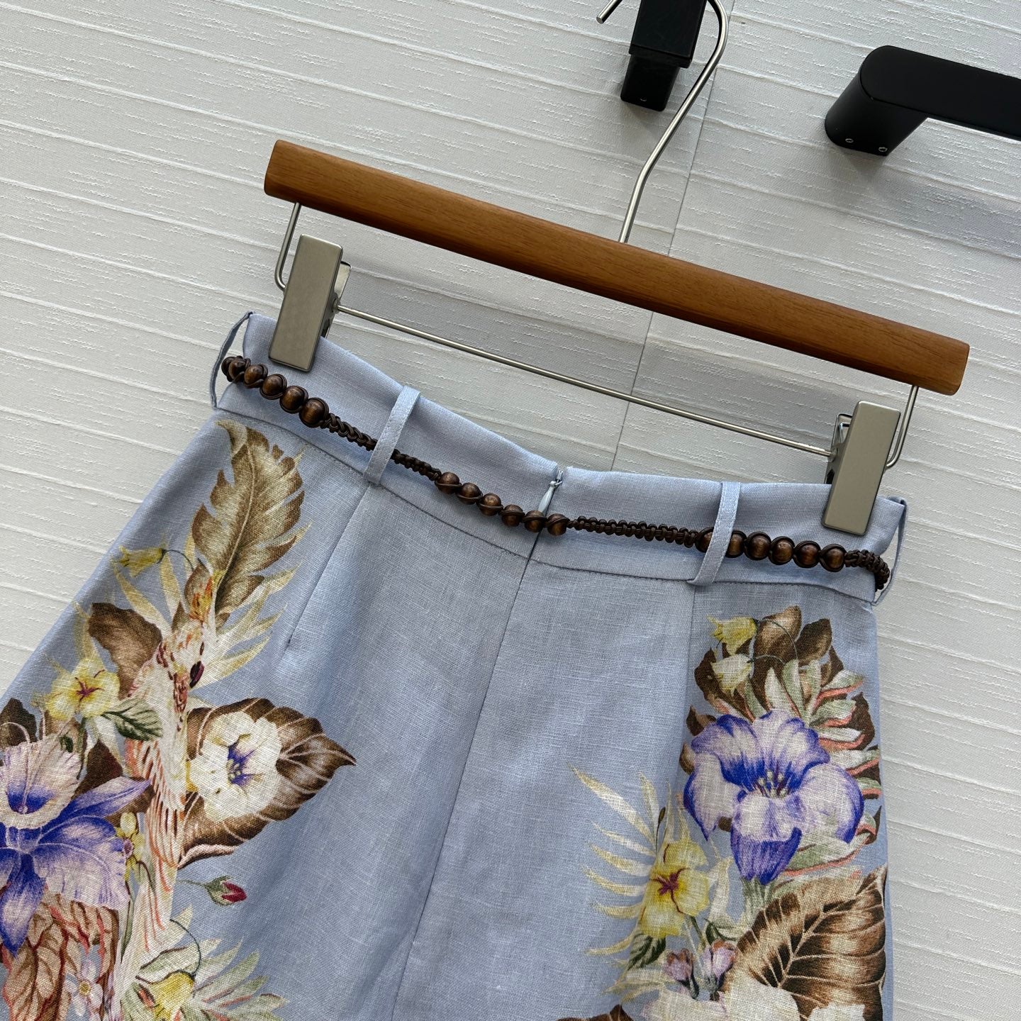 ZIMMER LAVENDER GRAY PATTERNED SHORTS 264427