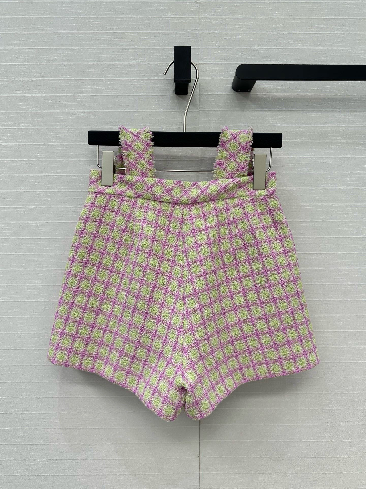 CC HIGH-WAISTED TWEED SHORTS 268288