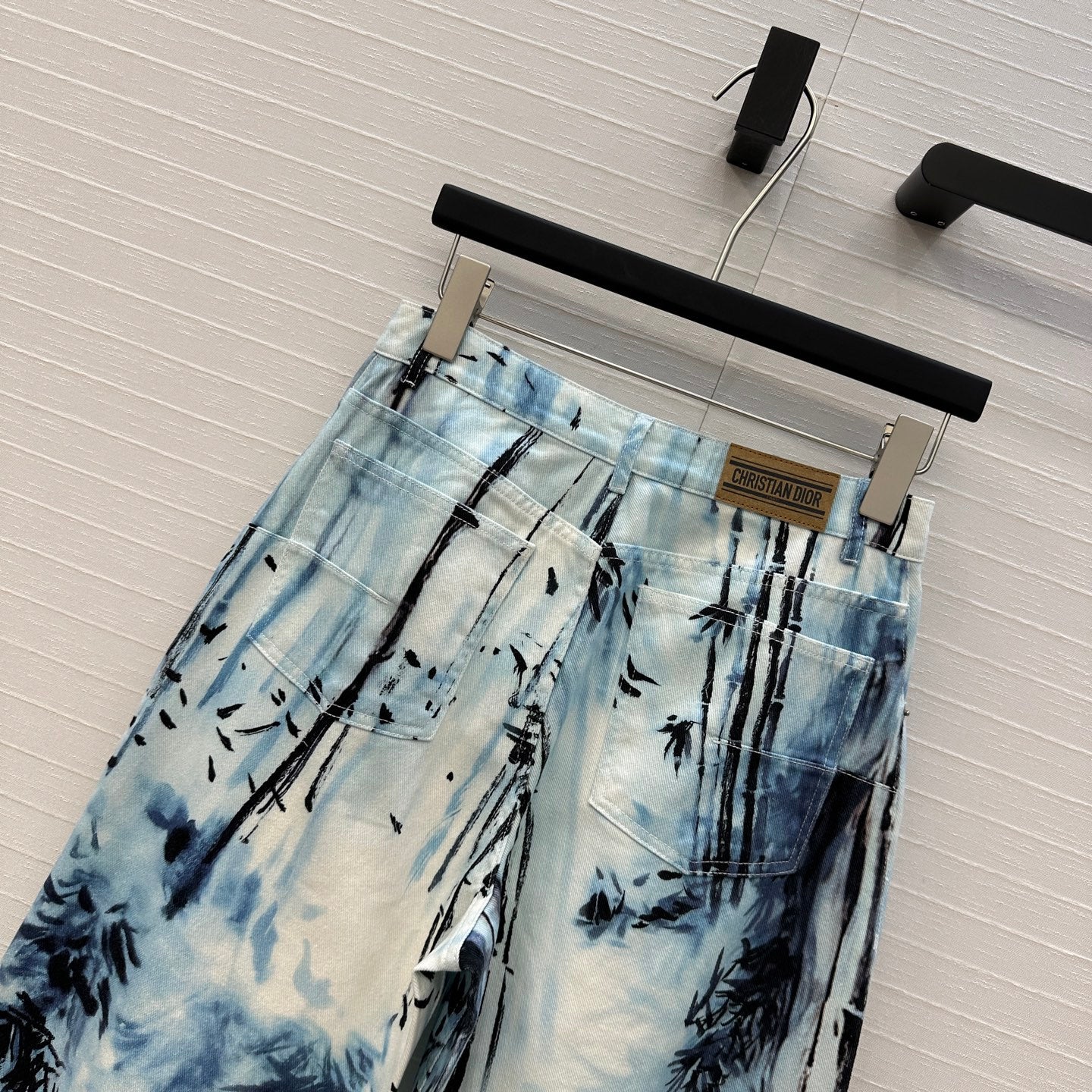 DIOR PRINTED DENIM PANTS 268196