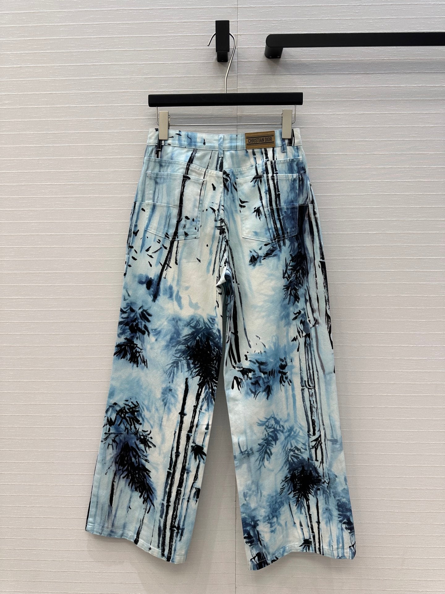 DIOR PRINTED DENIM PANTS 268196