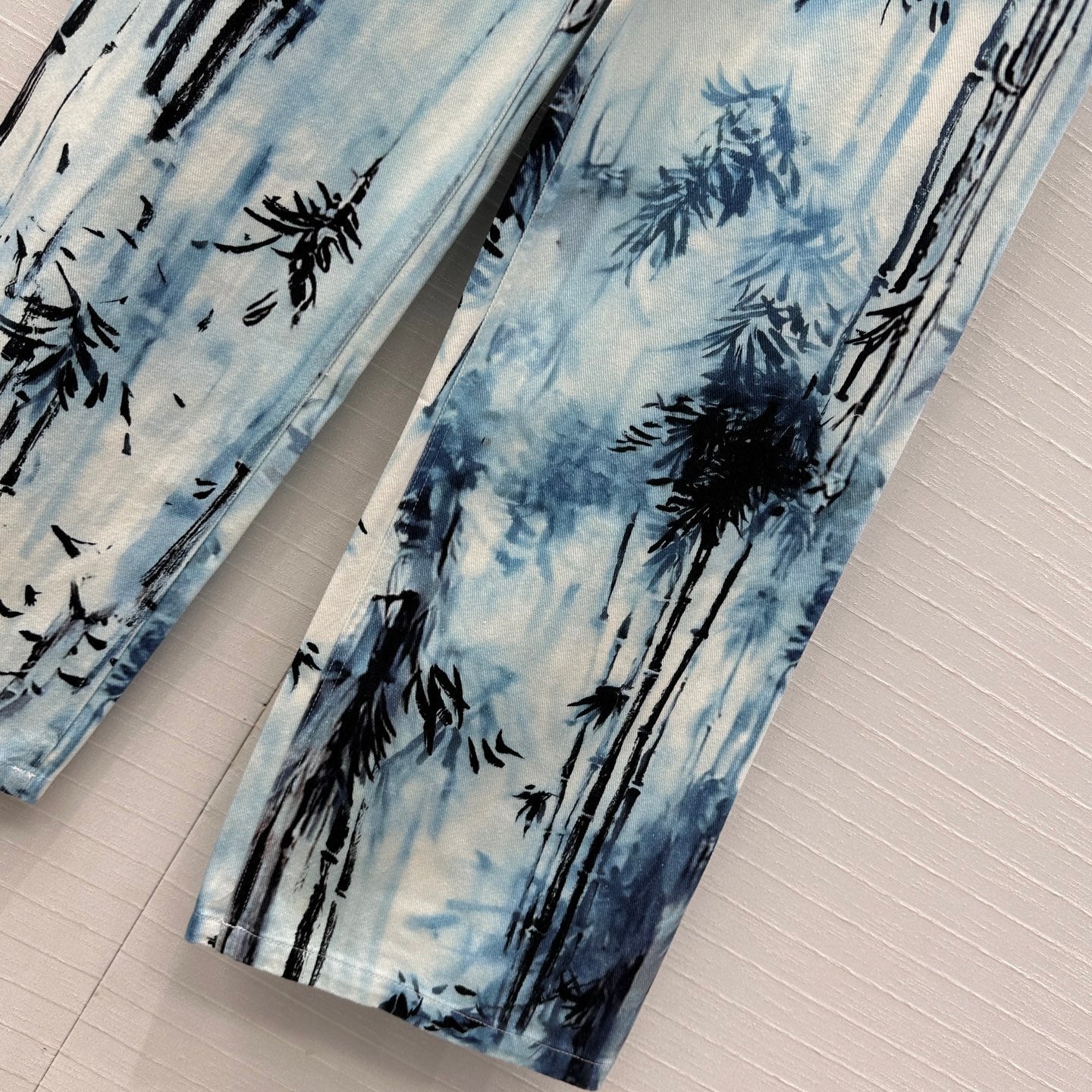 DIOR PRINTED DENIM PANTS 268196