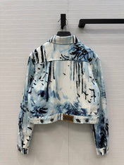 DIOR PRINTED DENIM JACKET 268202