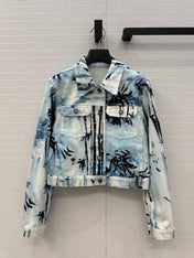 DIOR PRINTED DENIM JACKET 268202