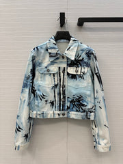 DIOR PRINTED DENIM JACKET 268202
