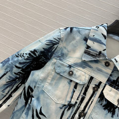 DIOR PRINTED DENIM JACKET 268202