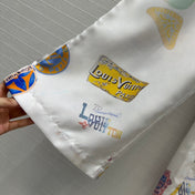 LV PRINTED SILK PANTS 268218