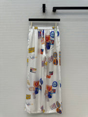 LV PRINTED SILK PANTS 268218