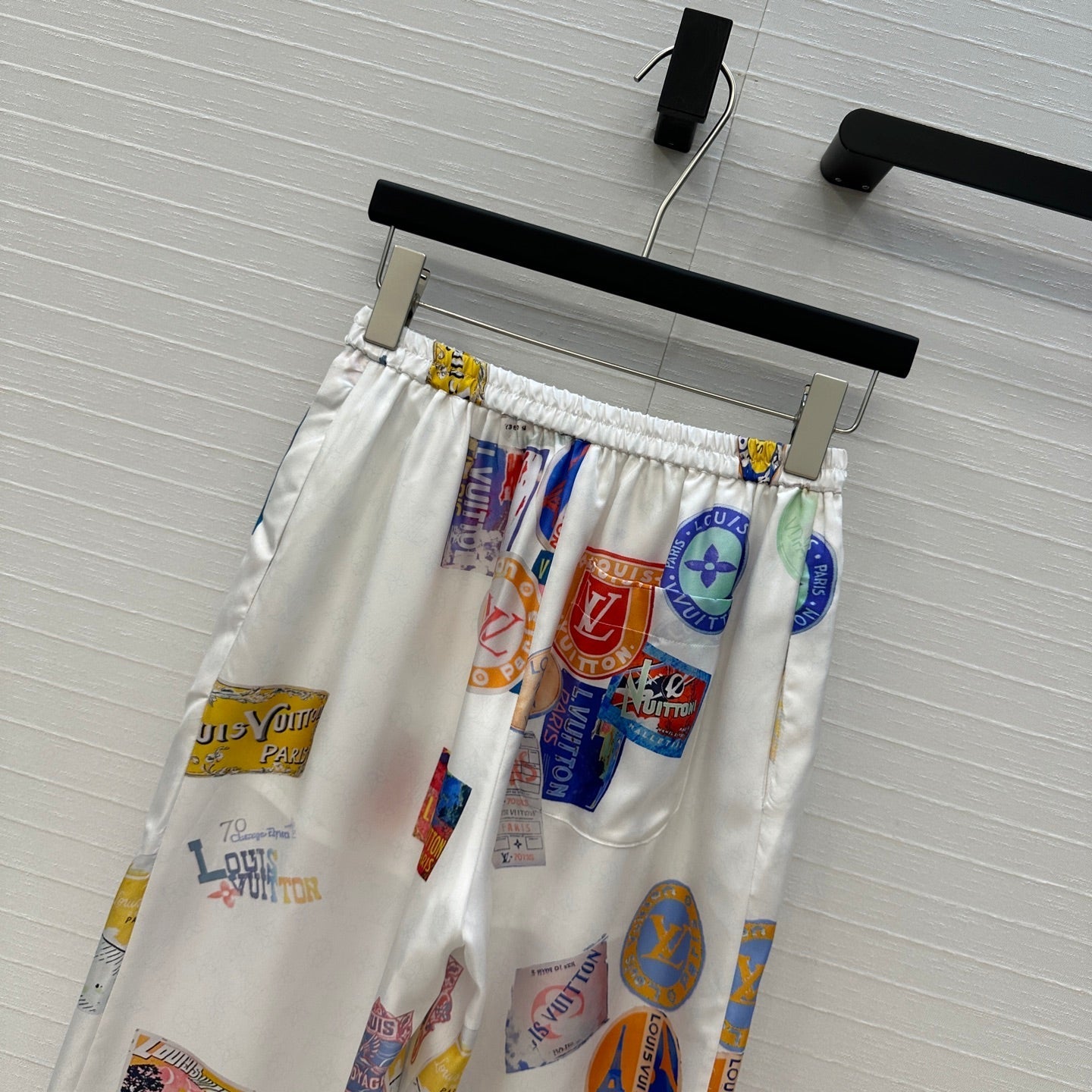 LV PRINTED SILK PANTS 268218