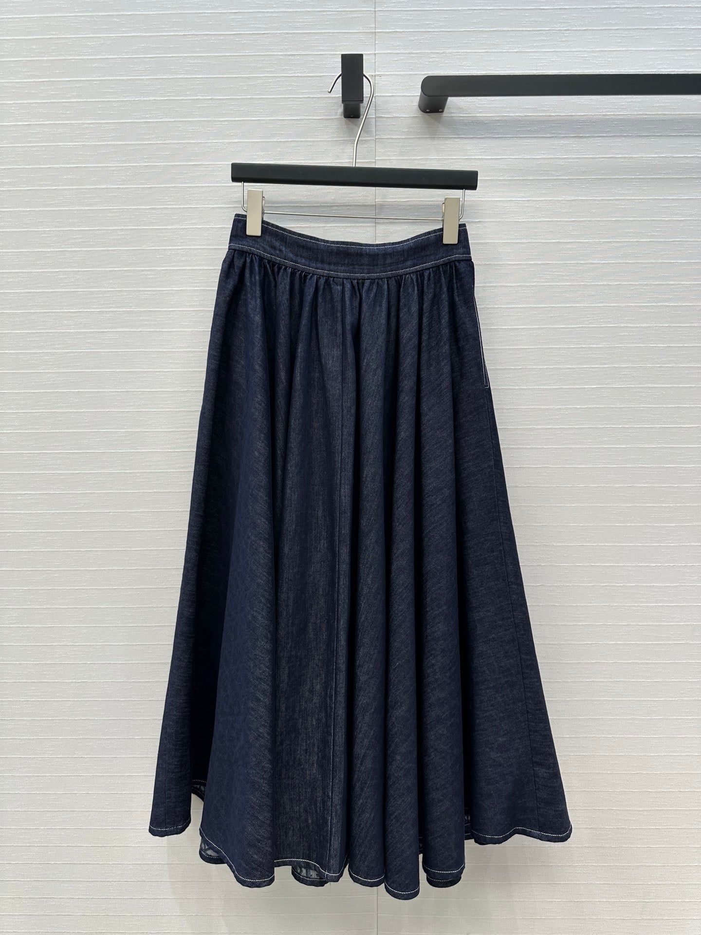 DIOR LONG BLUE DENIM SKIRT 268159
