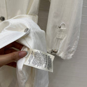 HERMES JACQUARD SHIRT DRESS WITH TIE NECK 276149