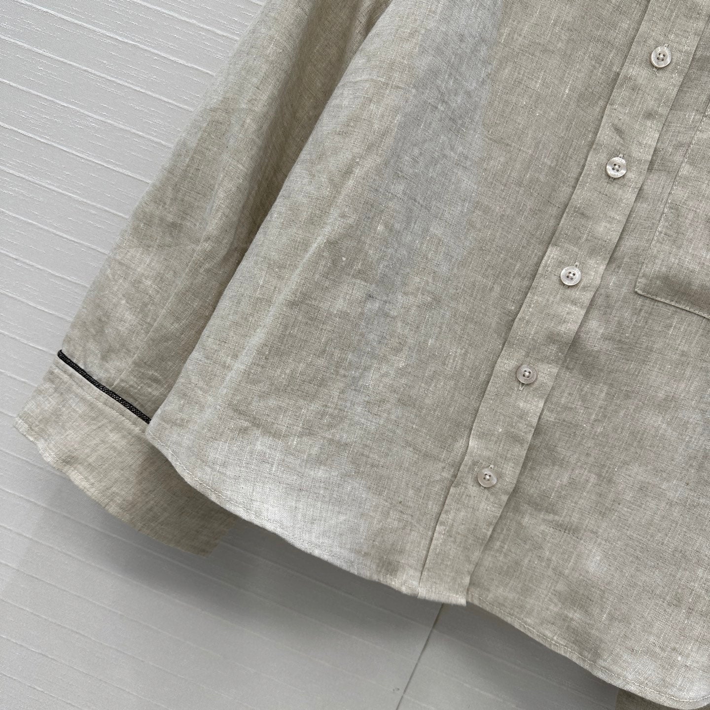 HERMES LONG-SLEEVE SHIRT AND ELASTIC WAIST LONG SKIRT SET 276160