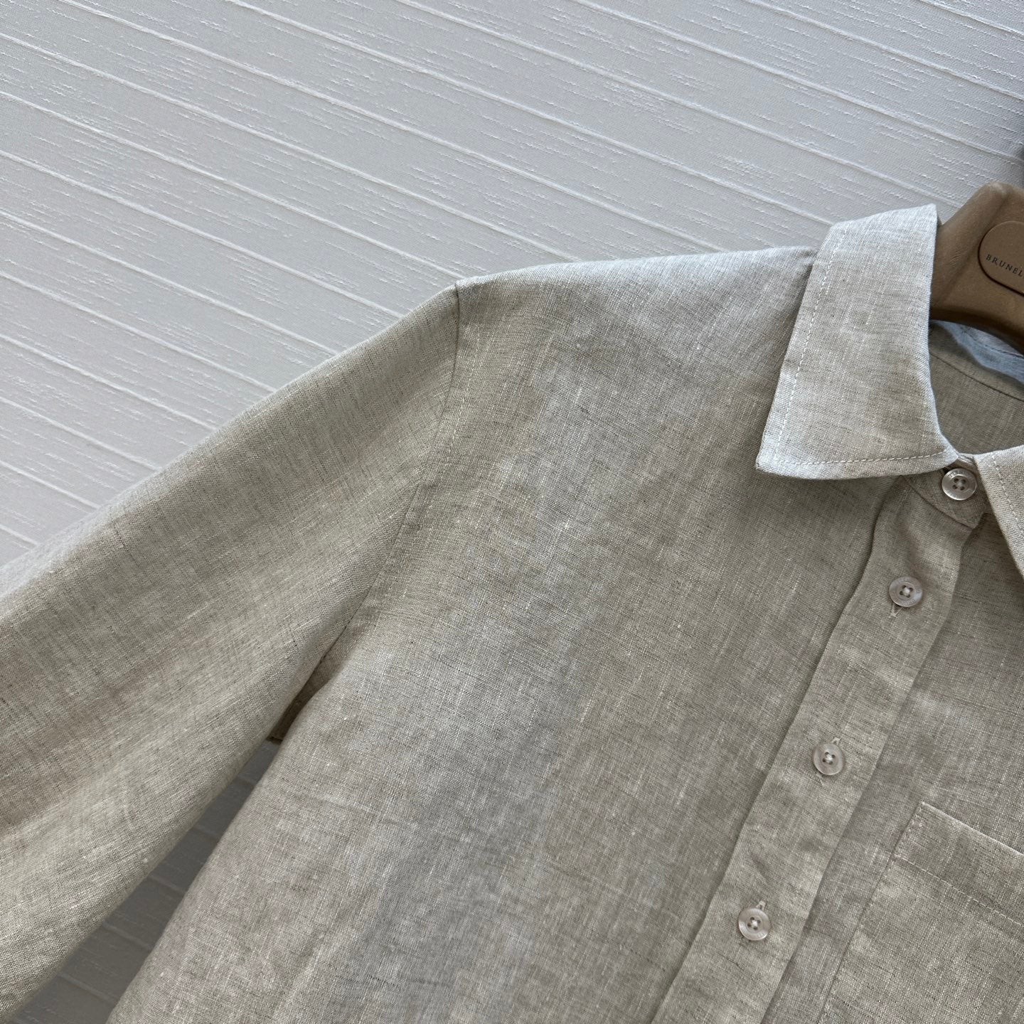 HERMES LONG-SLEEVE SHIRT AND ELASTIC WAIST LONG SKIRT SET 276160