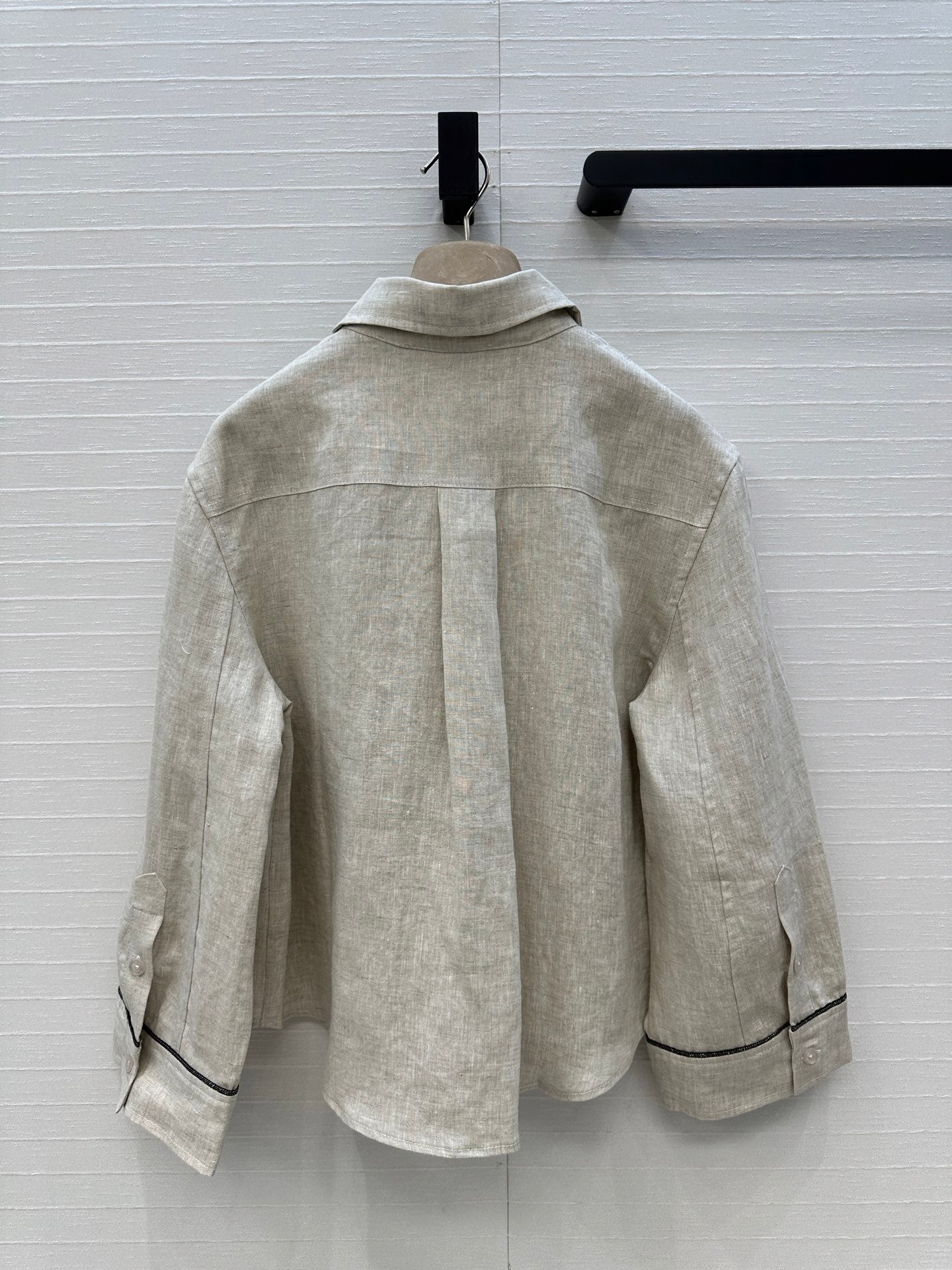 HERMES LONG-SLEEVE SHIRT AND ELASTIC WAIST LONG SKIRT SET 276160